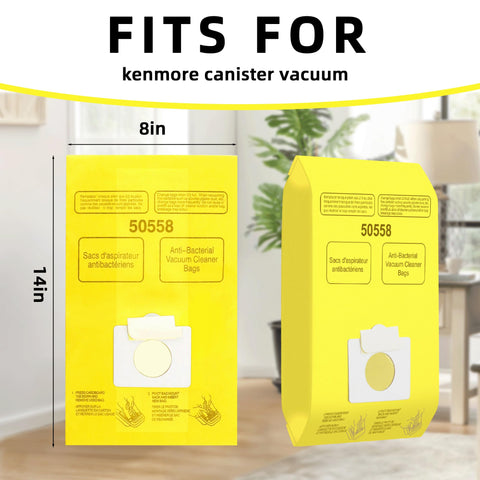 Pulluty 200‑series Kenmore bags for versatile dust containment