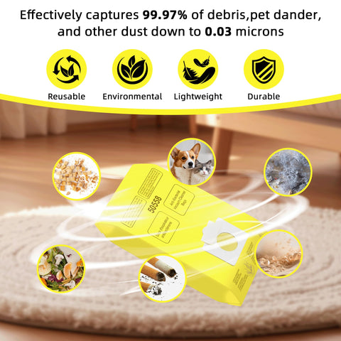 Pulluty 600‑series Kenmore bags for double dust capacity
