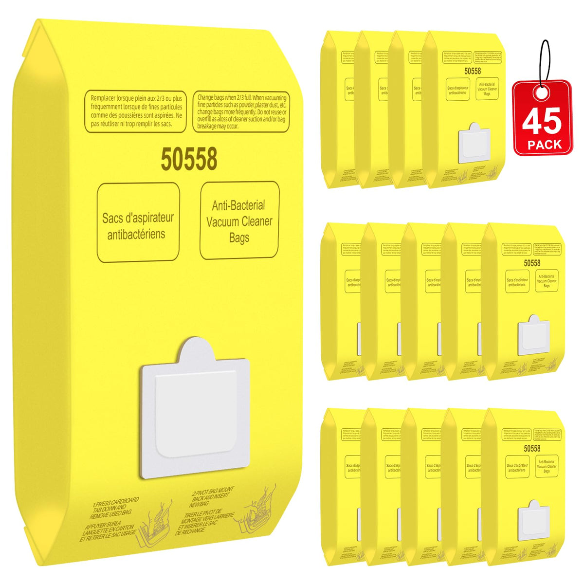 Pulluty Kenmore Type C/Q vacuum bags—high-efficiency containment for 5055/50558