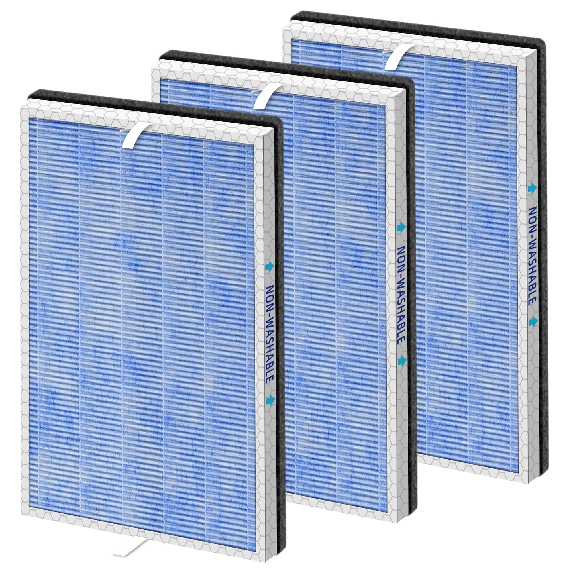 Pulluty MSA3 3-pack HEPA filters install-ready for cleaner air.