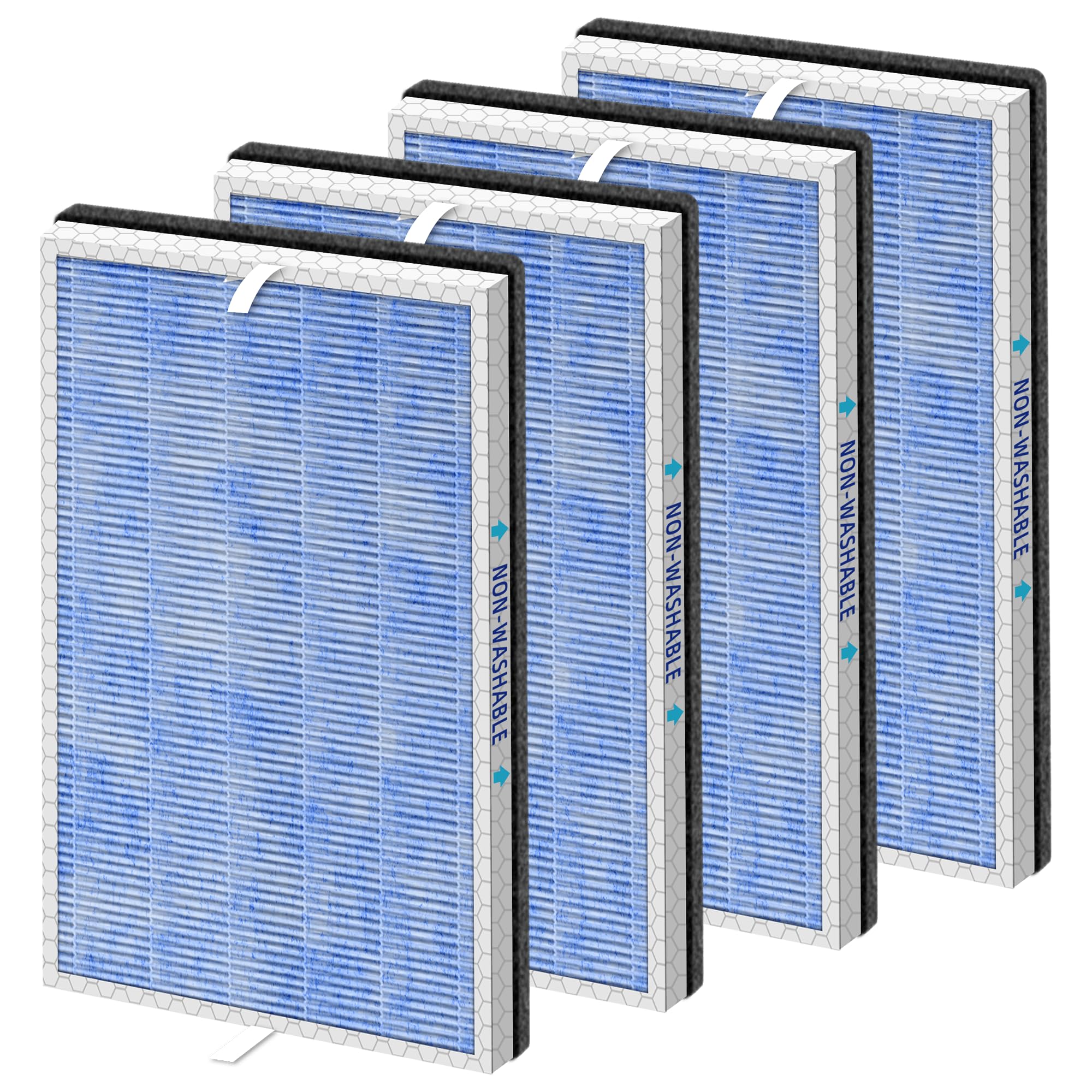 Pulluty MSA3S true HEPA filter viewed from the front improves indoor air quality.