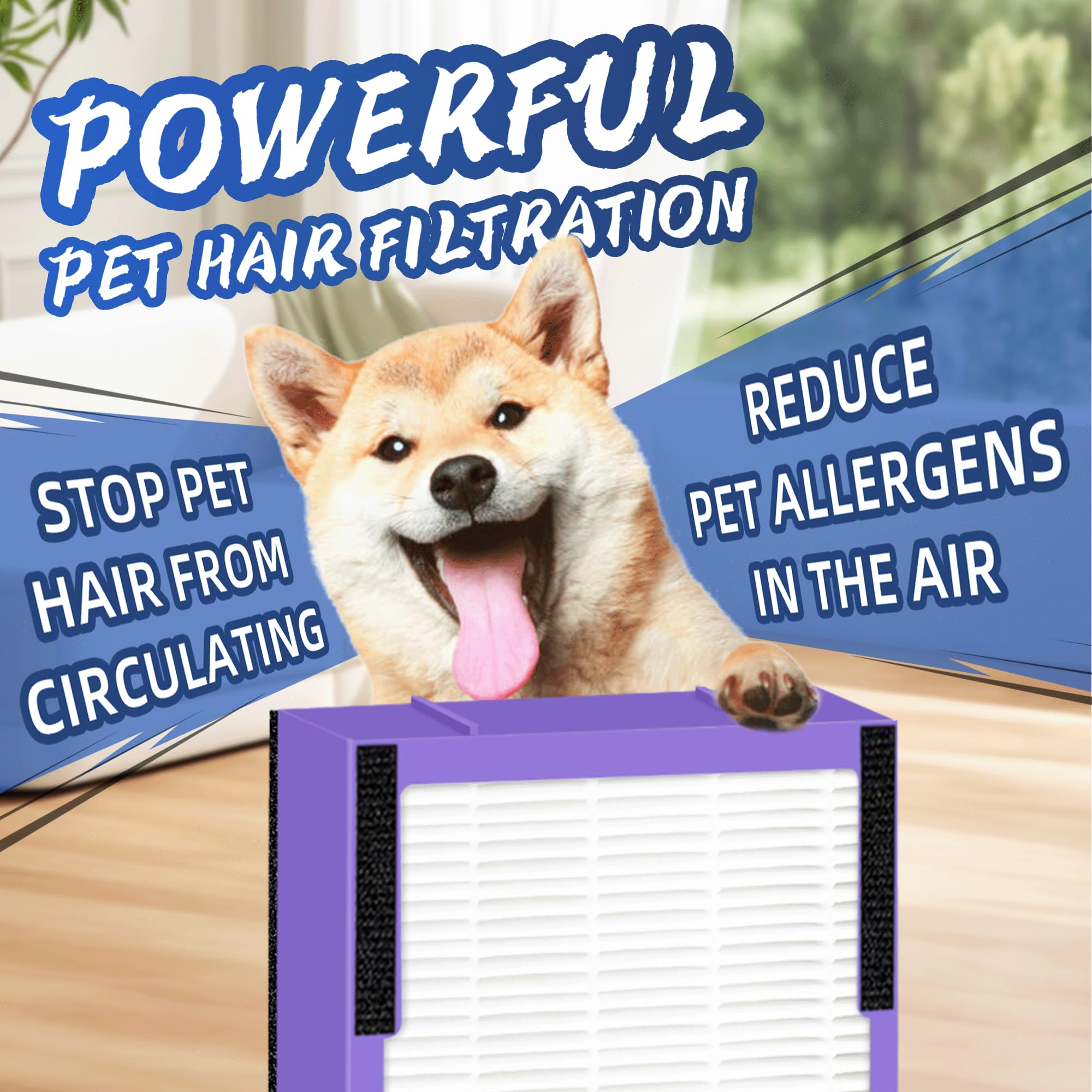 Pulluty pet-friendly air purification set for cleaner indoor air