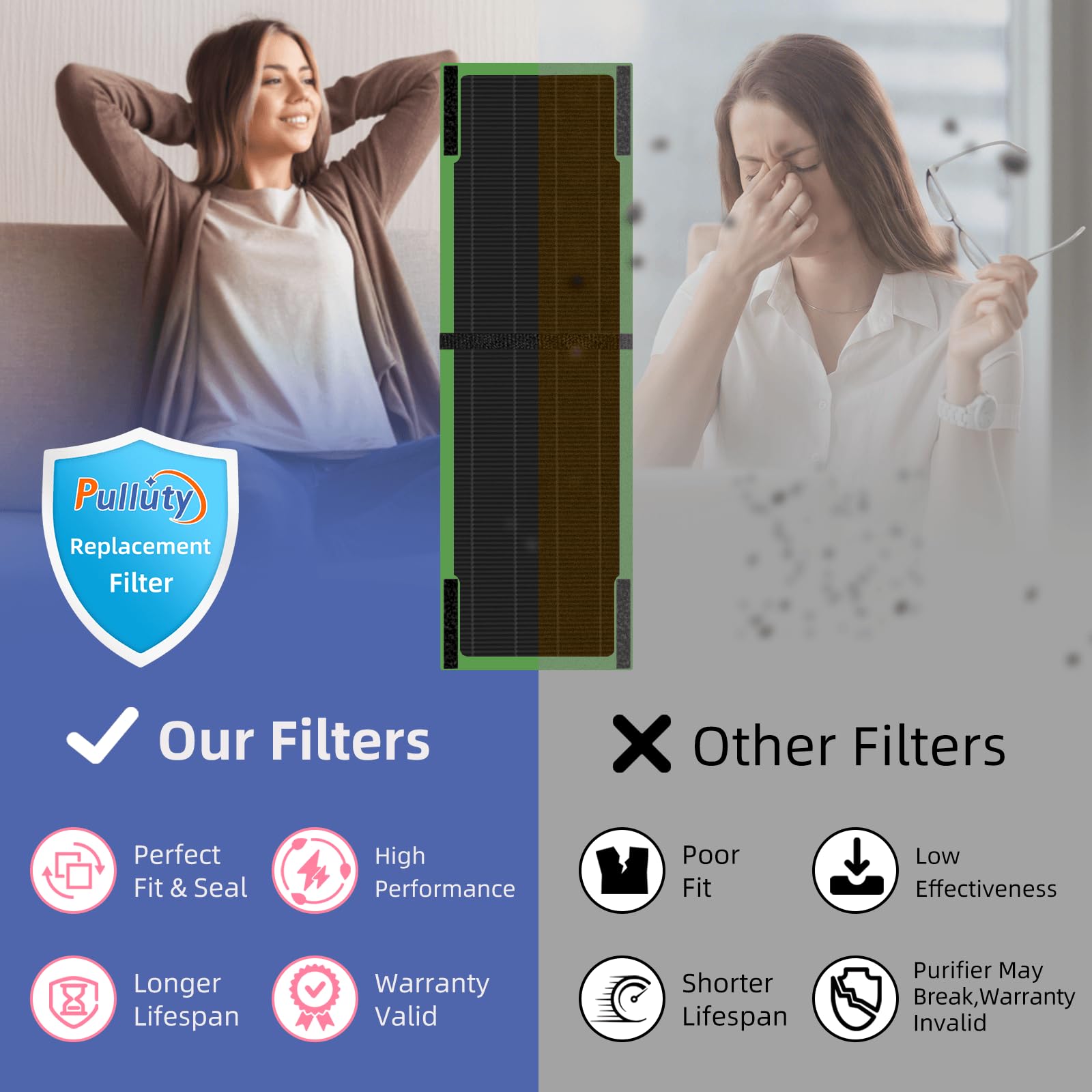 Pulluty warranty and support graphic highlighting 90-day service