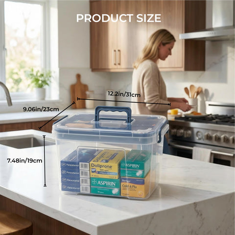 Pulseplay Multipurpose storage box suitable for crafts, tools, or school supplies