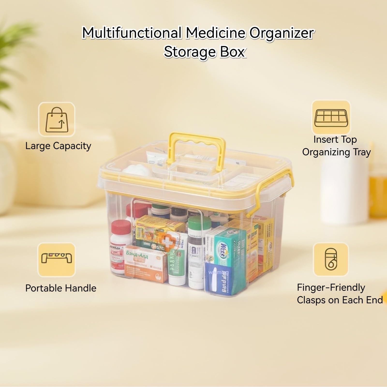 Pulseplay removable tray compartments demonstrating organized storage for small items.
