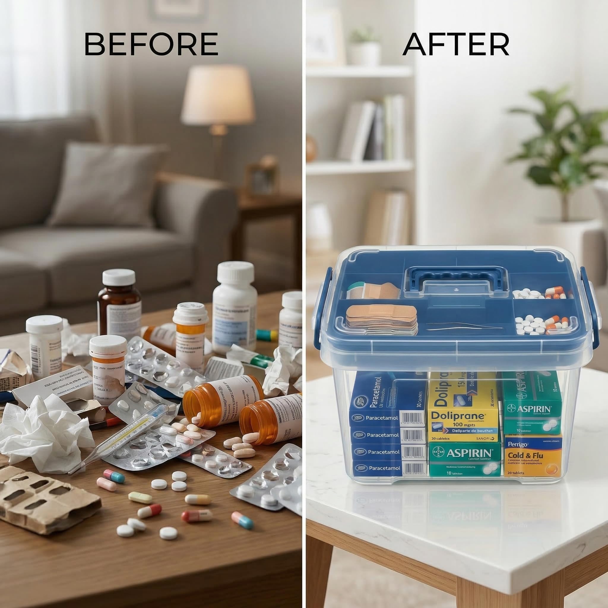 Pulseplay Removable Tray with Compartments keeps small items organized