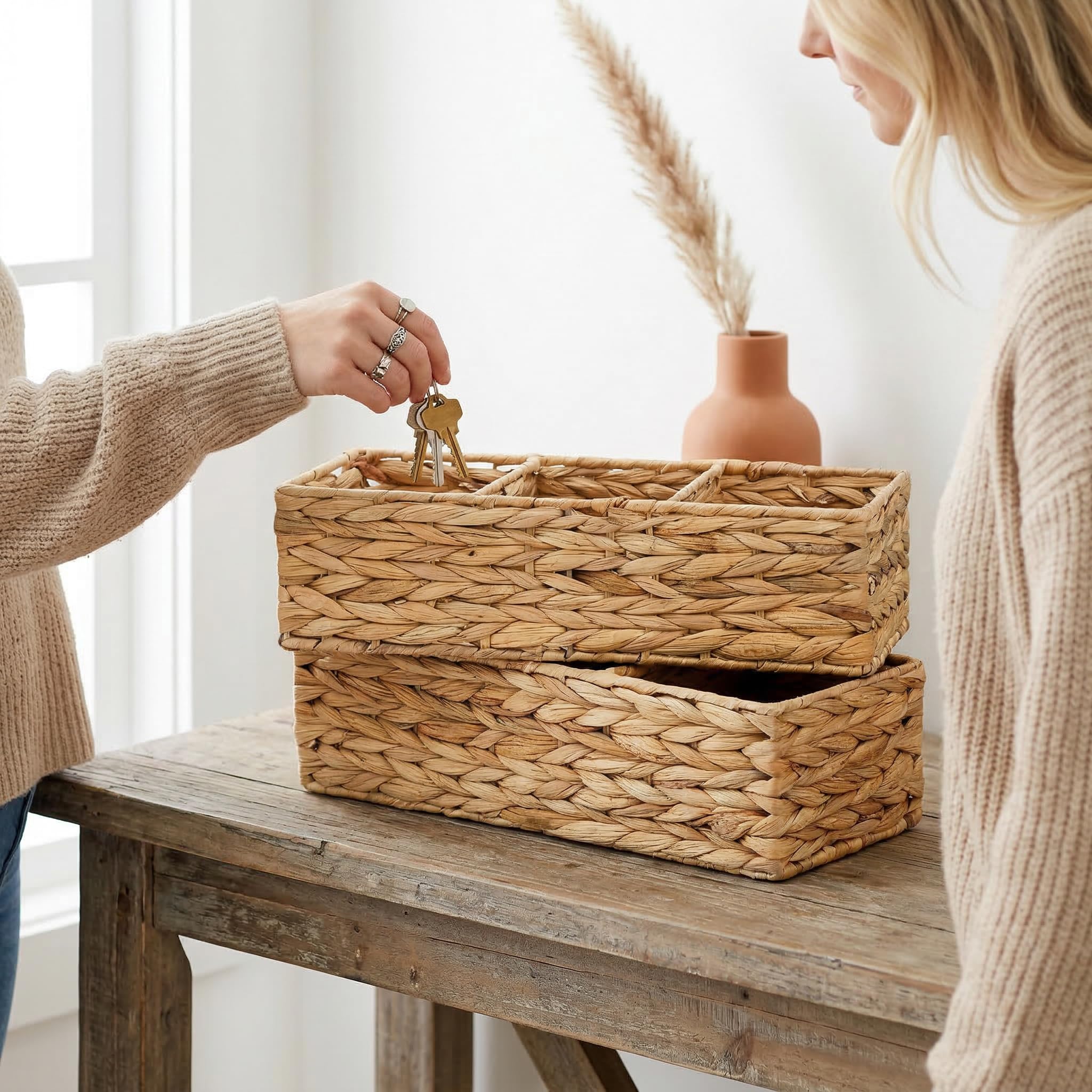Pumtus handwoven baskets natural vibe enhances any room