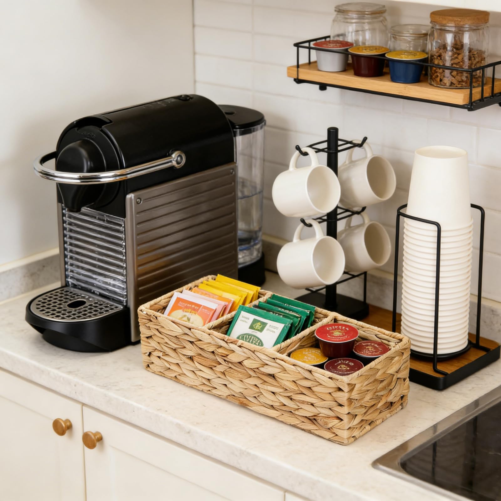 Pumtus kitchen shelf organization bin suitable for snacks