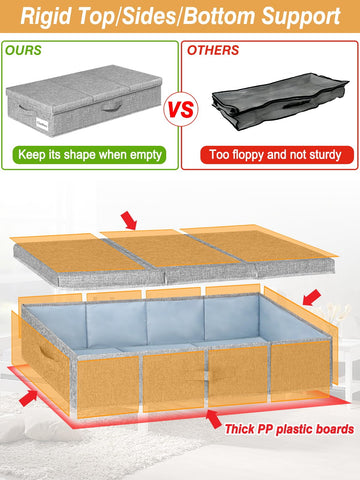 Punemi 2-pack under-bed storage for dorm rooms, maximizing space and tidiness.