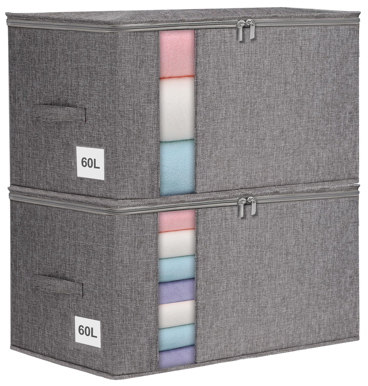 Punemi Comforter Storage Bag 60L setup keeps bulky items organized and easy to access.