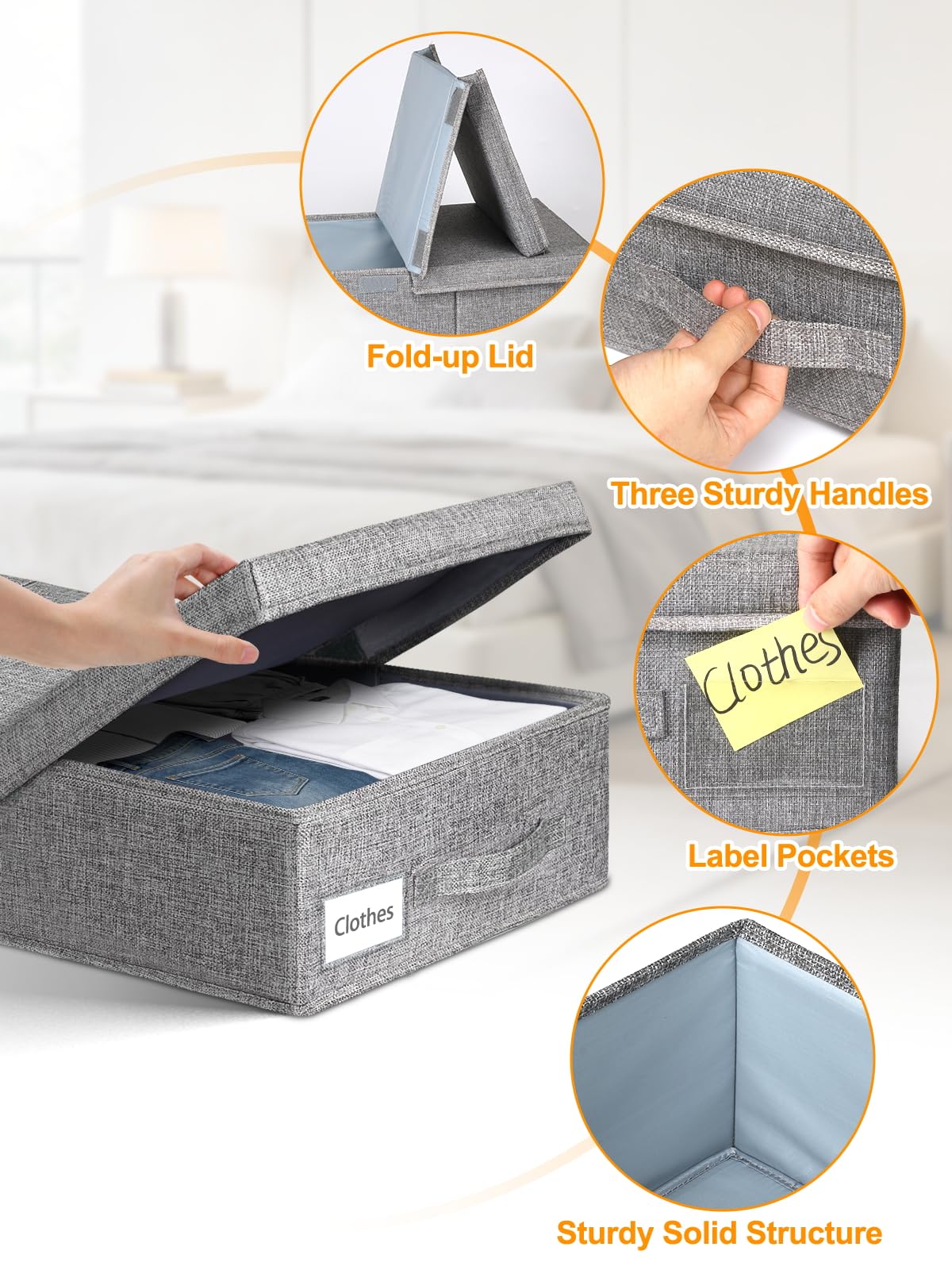 Punemi moisture-proof fabric keeps clothing fresh in dorm or home storage.