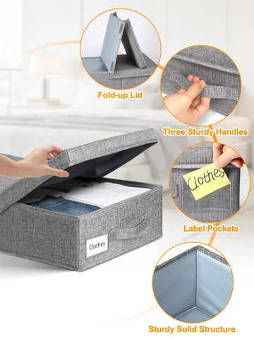 Punemi moisture-proof fabric keeps clothing fresh in dorm or home storage.