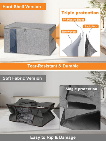 Punemi King Queen Bedding Storage Bags keep comforters neatly protected and grouped.
