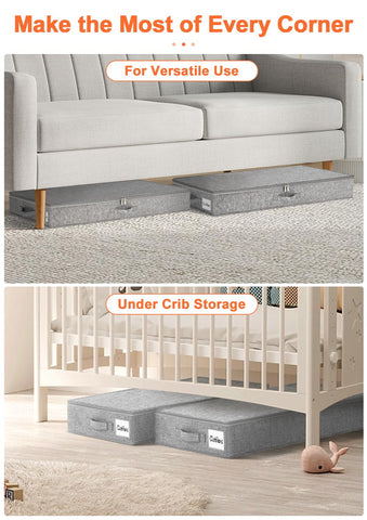 punemi space-saving box helps organize clothes, toys, and seasonal items