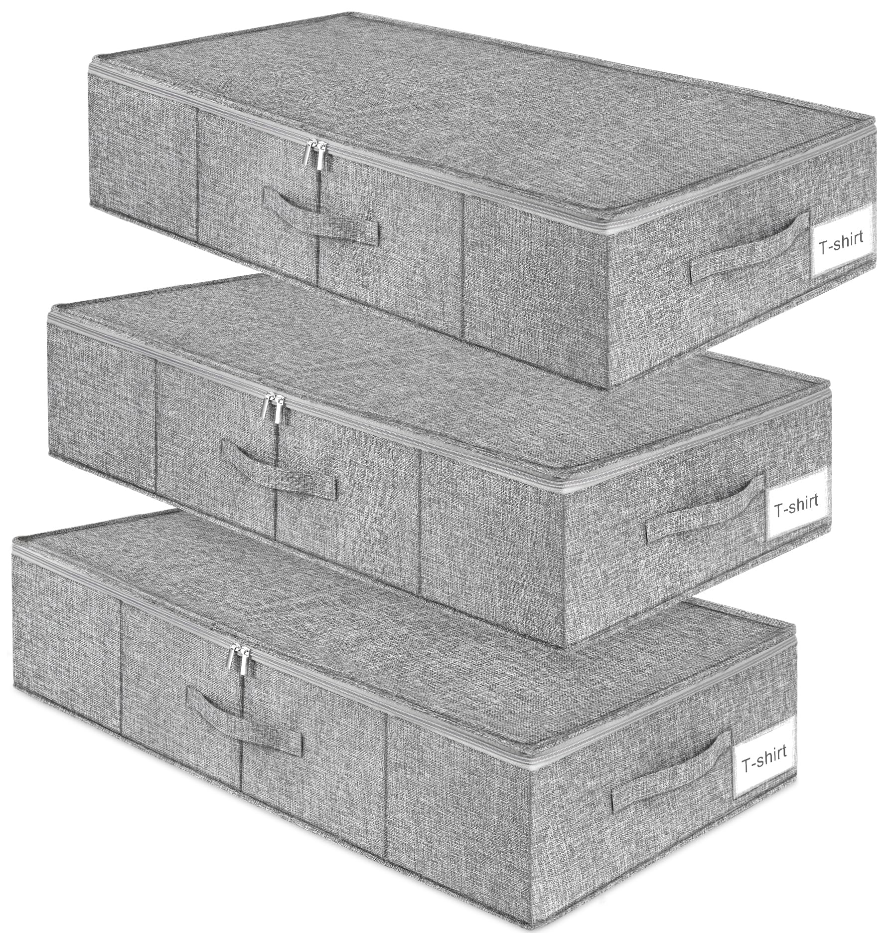 Punemi under-bed storage bag with lid keeps clothes organized and accessible.