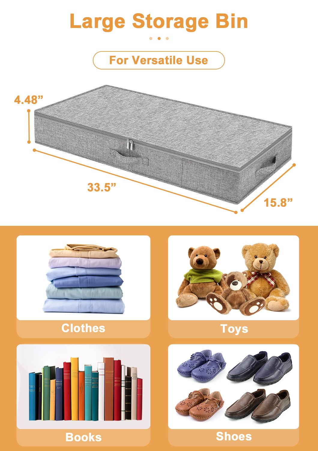 Punemi storage bag holds blankets and pillows, freeing closet space.