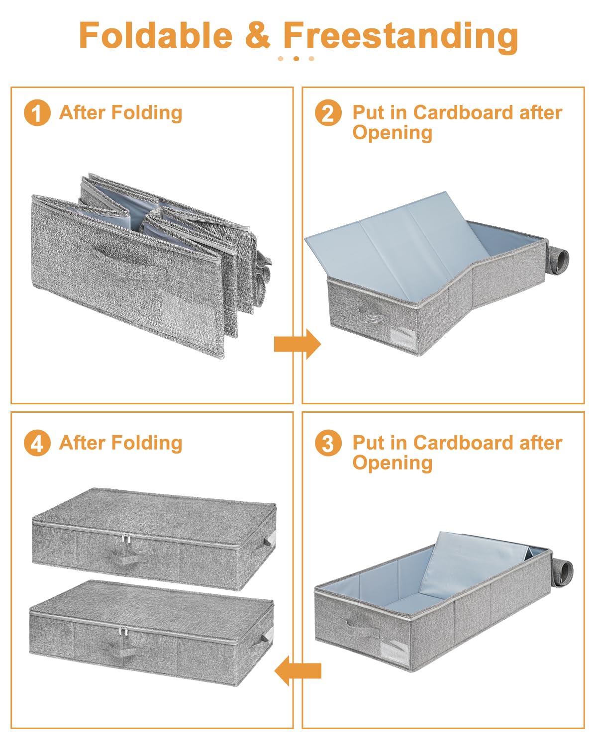 Punemi foldable design stays sturdy when filled for easy daily use.