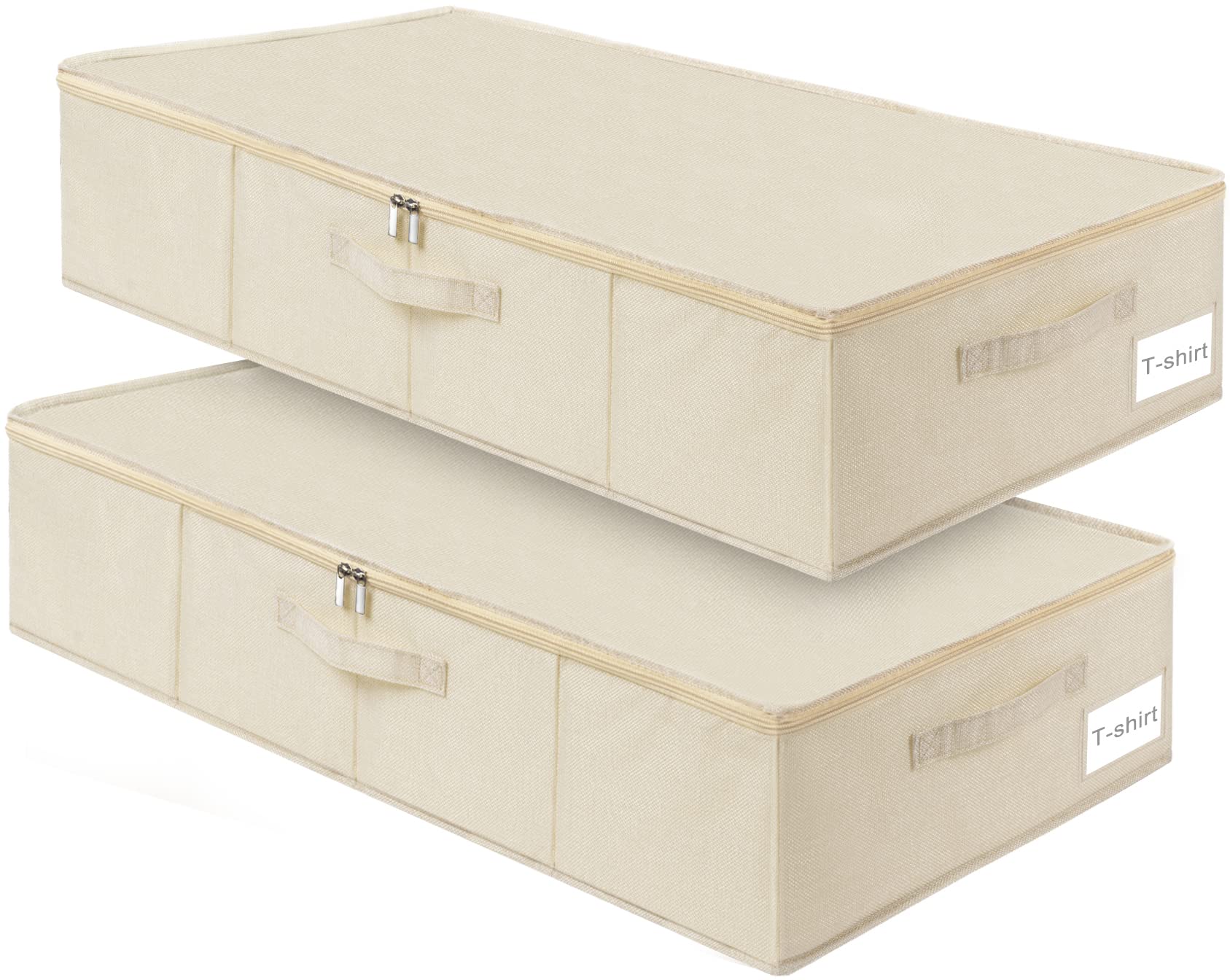 Punemi underbed wedding dress storage box in beige keeps delicate garments dust-free.
