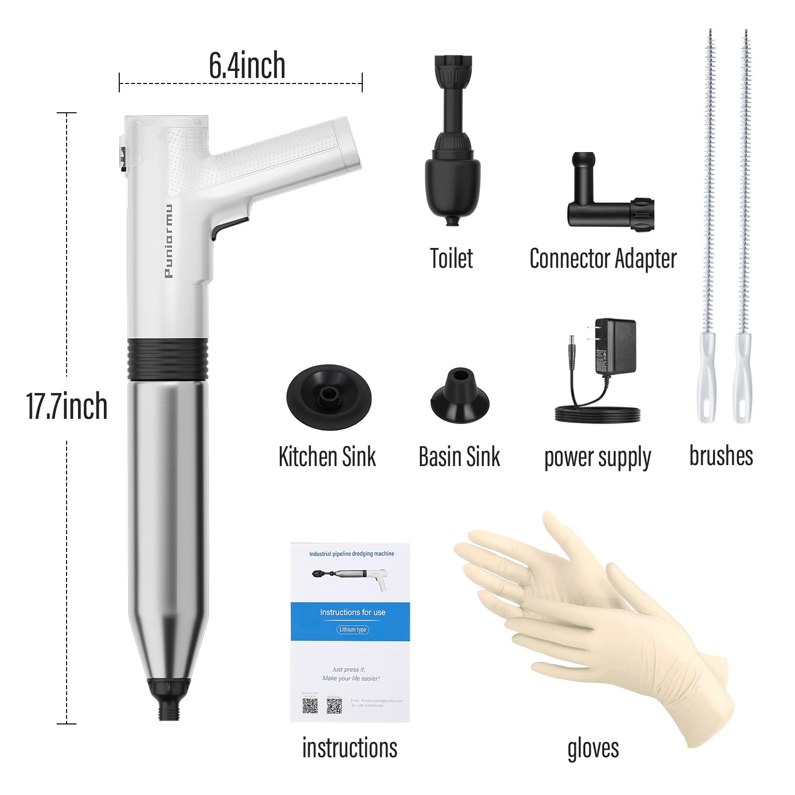Puniarmu safety features prevent splatter and misoperation during use.