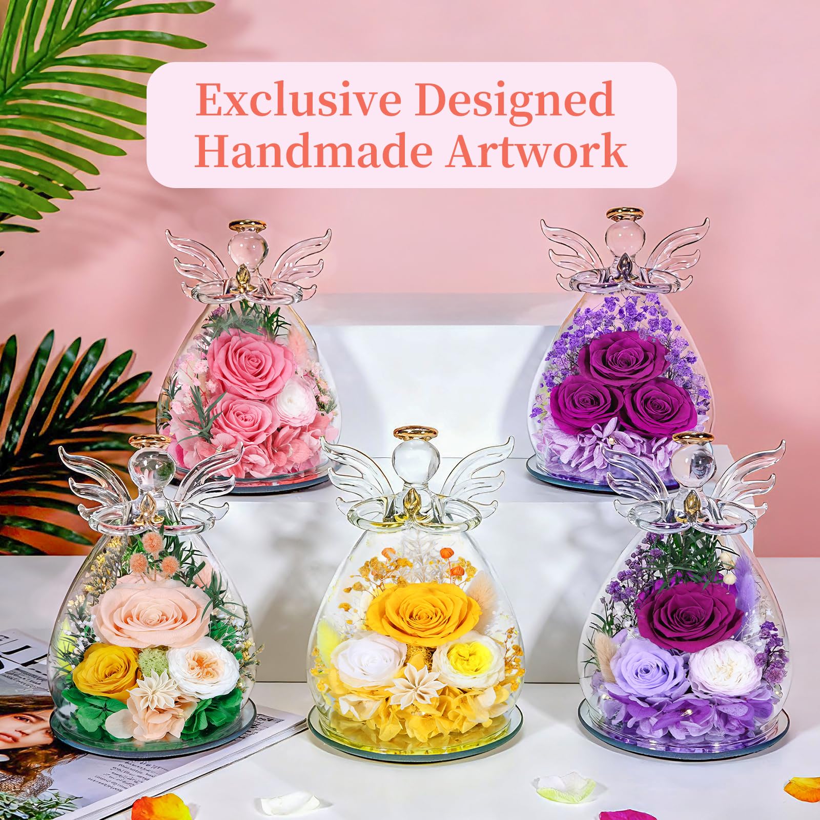 Puppiluv artisan angel figurine decor brings warmth to bedrooms and desks