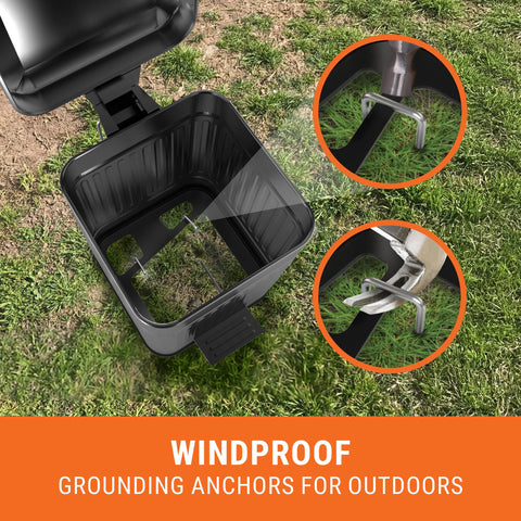 Pupzle compact yard design fits patios, yards, and garages.
