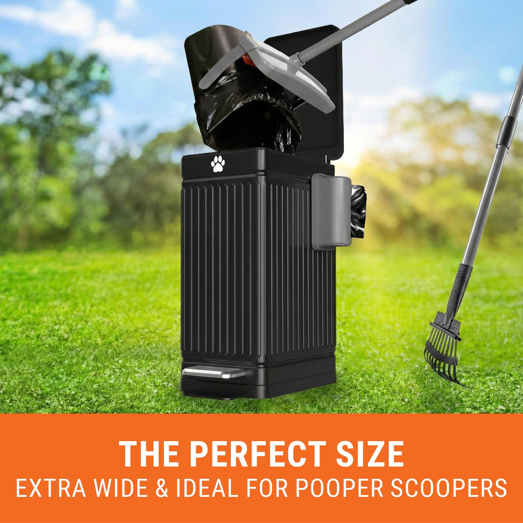 Pupzle durable backyard poop bin for outdoor use