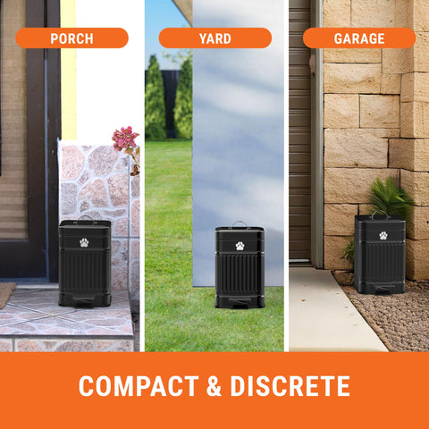 Pupzle removable inner bin enables quick disposal and easy cleaning.