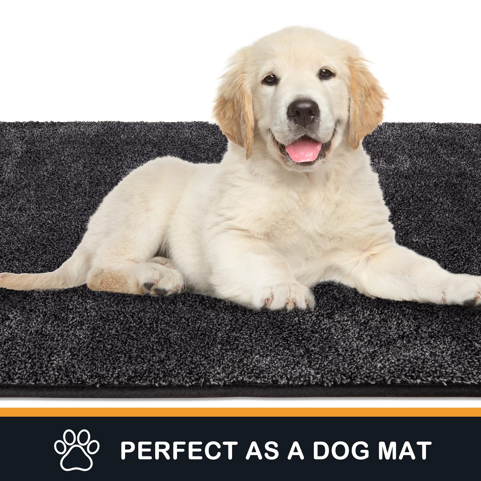 PURRUGS machine-washable door mat for quick cleaning