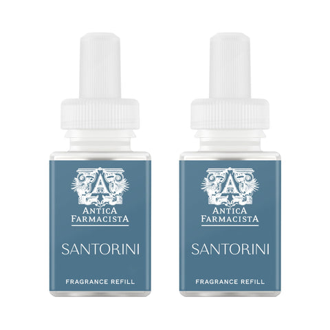 Pura Antica Farmacista Santorini refill pack front view for stylish home scent