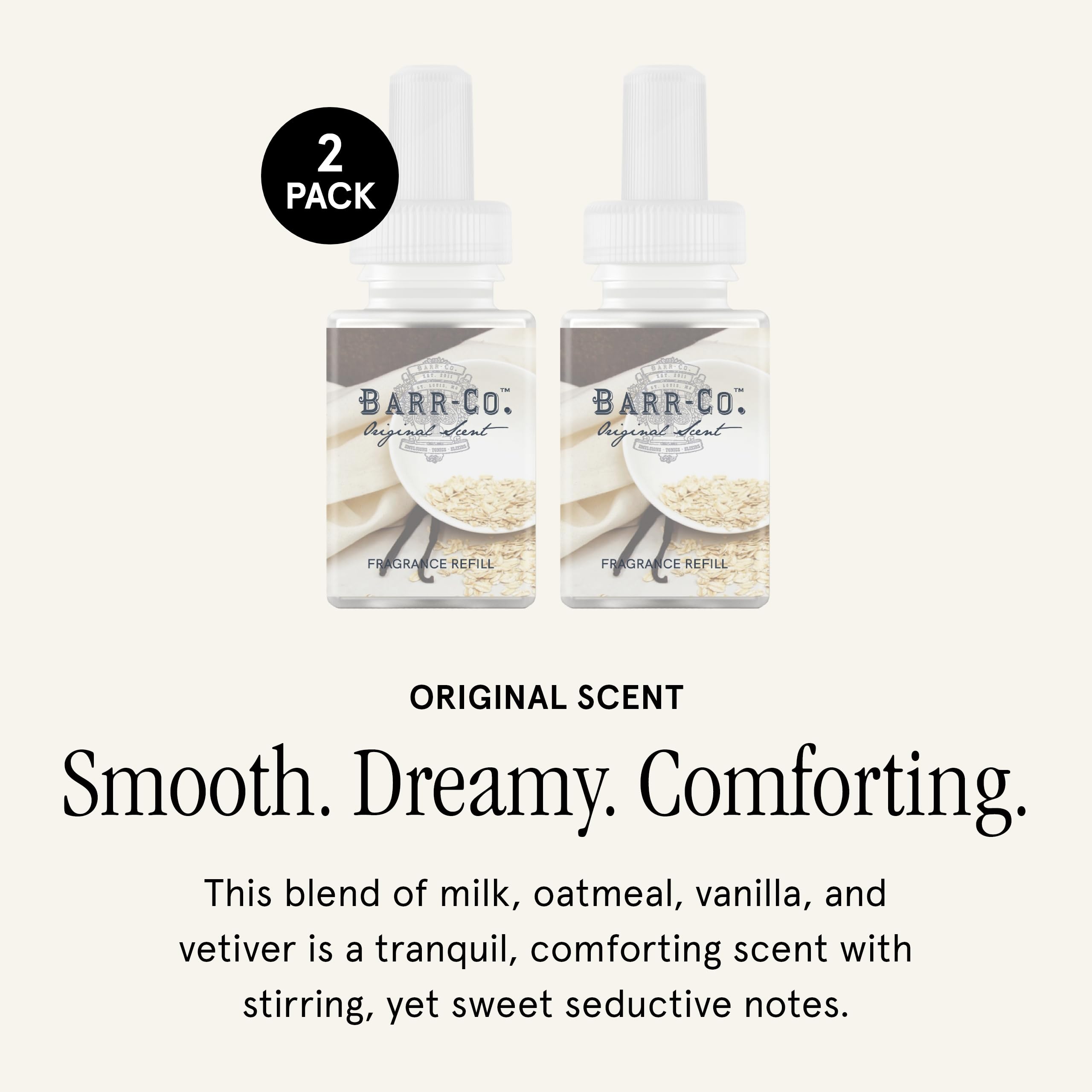 Pura Barr-Co. milk-oatmeal-vanilla-note diffuser close-up for creamy warmth.