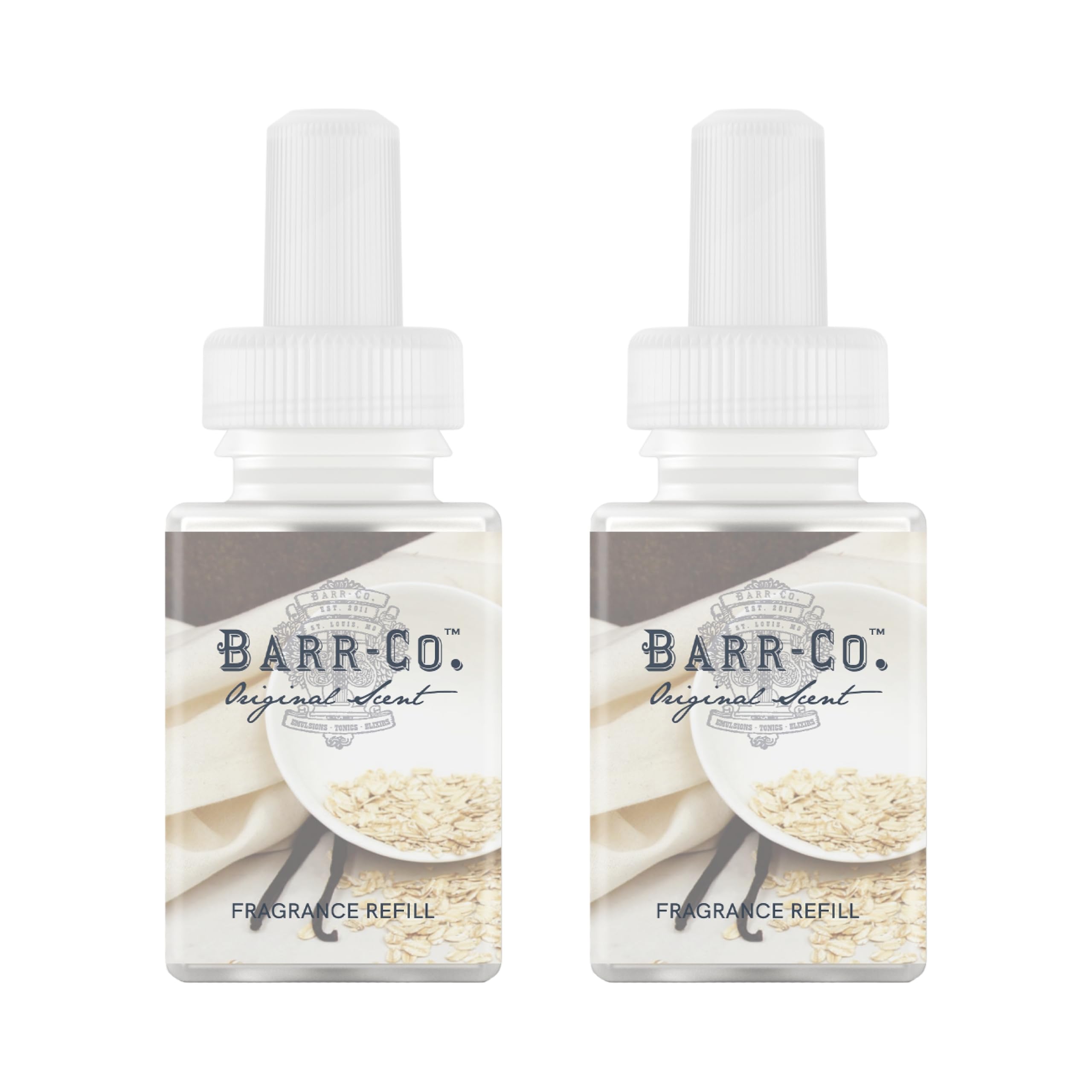 Pura Barr-Co. original scent bottle pour enhances living room ambiance.