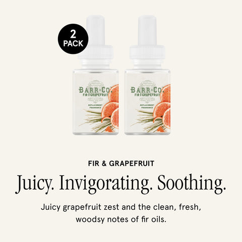 Pura & Barr-Co. refill pack back view highlighting easy daily freshness.