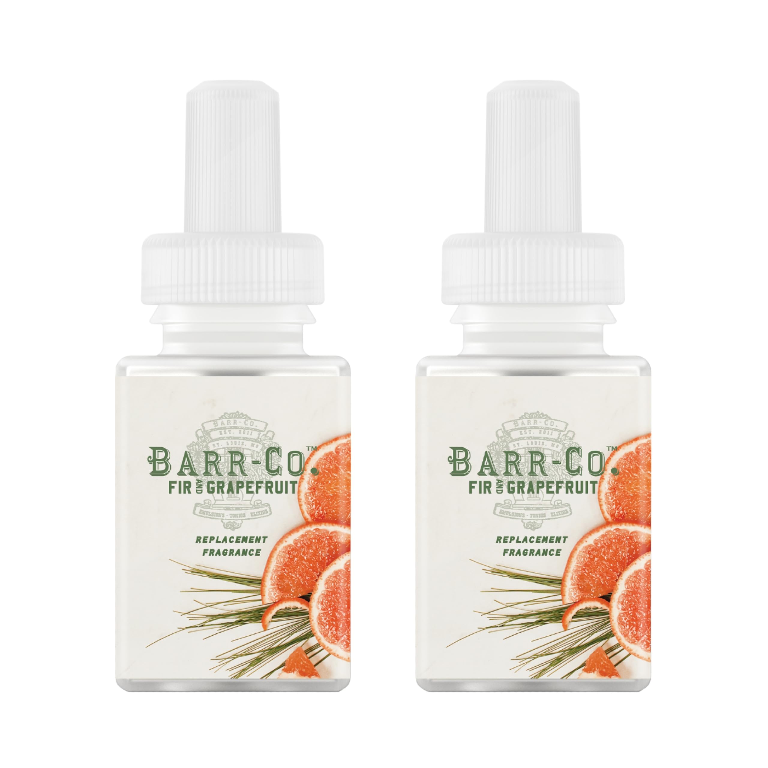Pura & Barr-Co. refill pack front view highlighting long-lasting home fragrance.