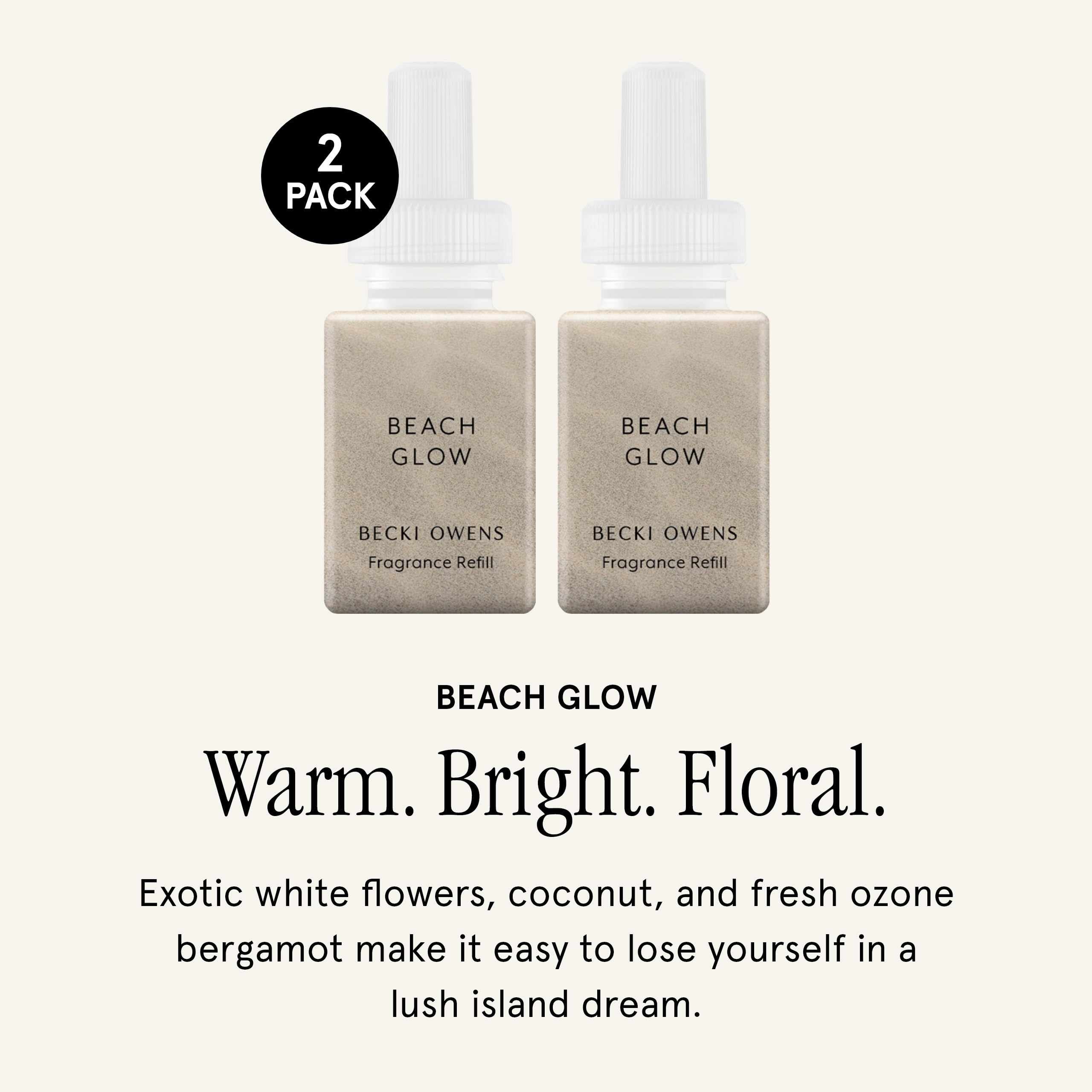 Pura Beach Glow diffuser-cap close-up highlighting premium spring scent
