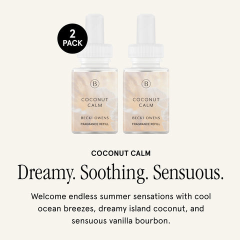 Pura Becki Owens diffuser in-room setup with Coconut Calm ambiance