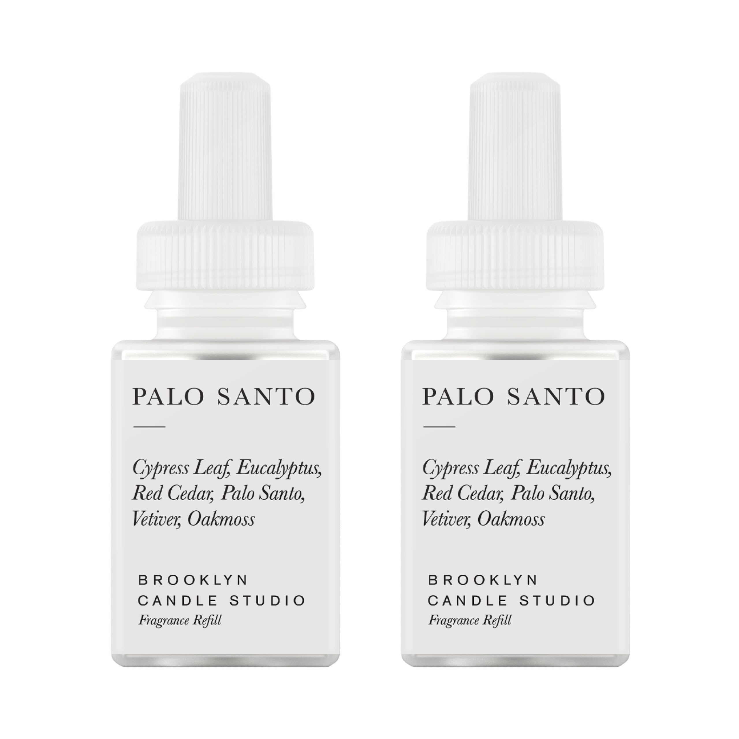Pura Brooklyn diffuser refill in Palo Santo offers up to 120 hours of premium fragrance.