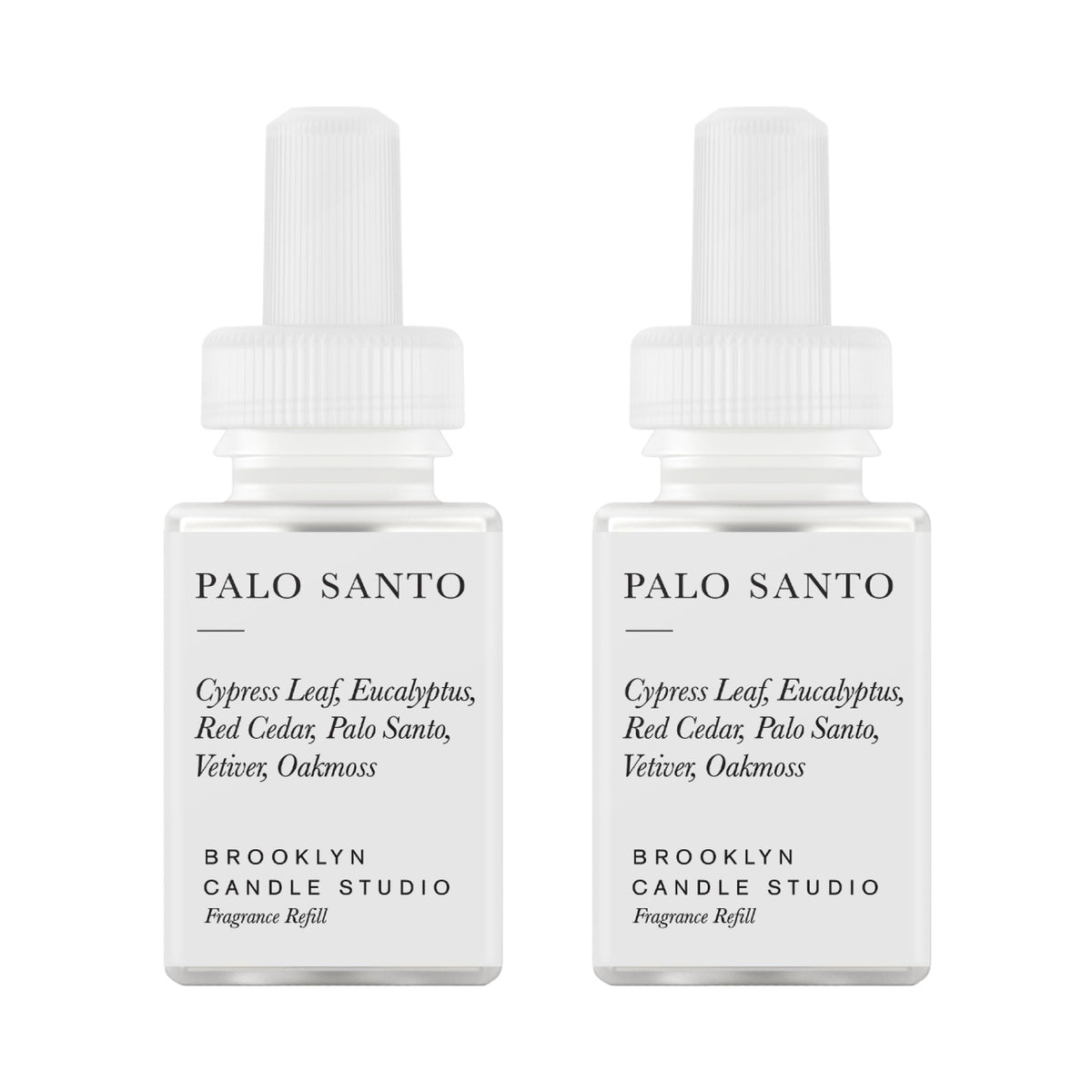 Pura Brooklyn diffuser refill in Palo Santo offers up to 120 hours of premium fragrance.