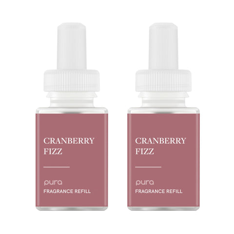 Pura Cranberry Fizz refill pack front view for quick fragrance swap