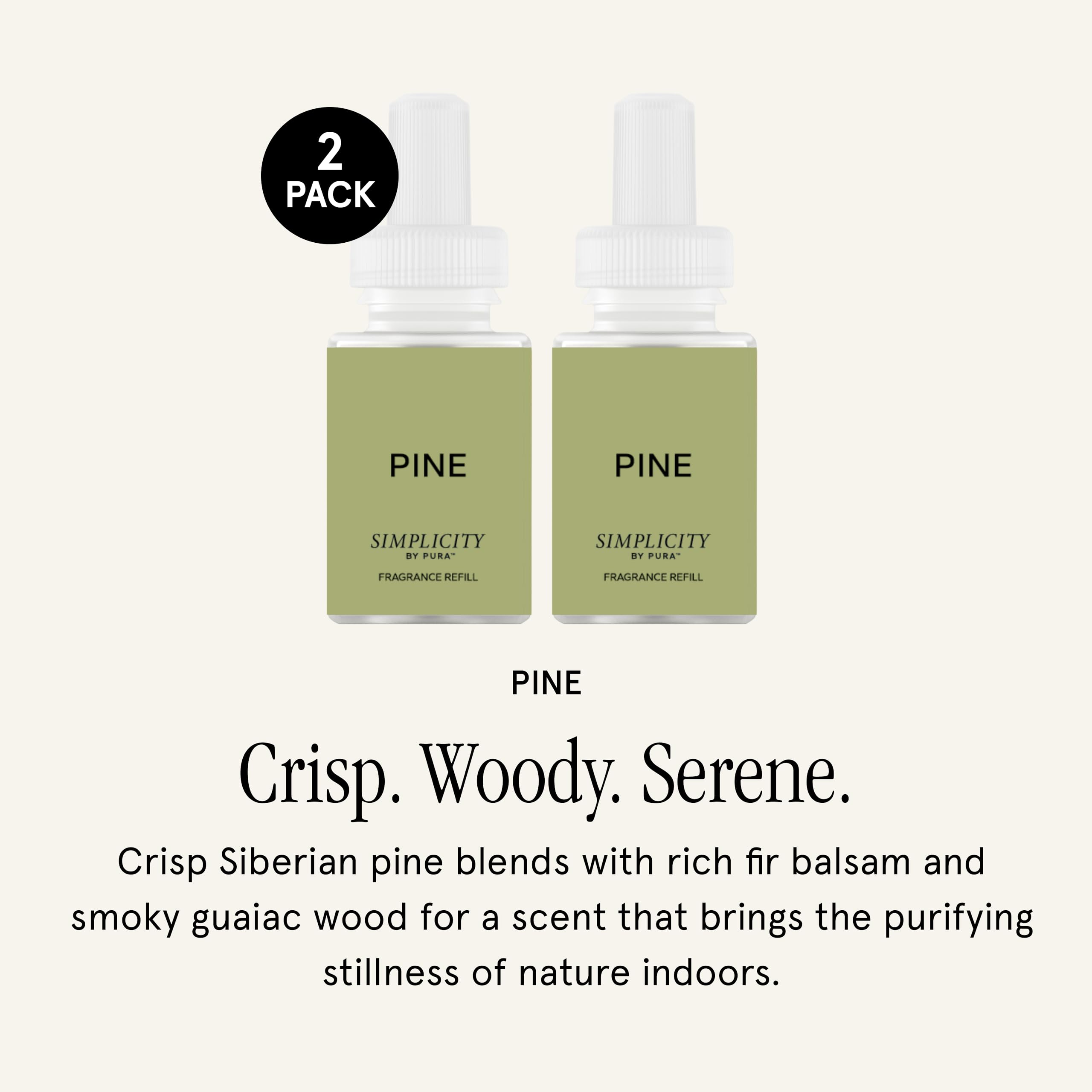Pura forest scent ingredients highlight natural notes for a fresh home fragrance.