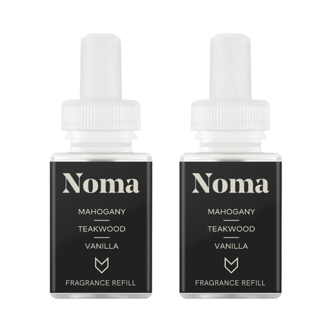 Pura GUY FOX refill with vanilla-jasmine-mahogany-teakwood notes for a warm living room ambiance