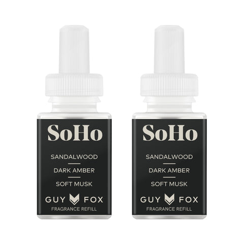 Pura GUY FOX SoHo refill bottle for premium home fragrance.