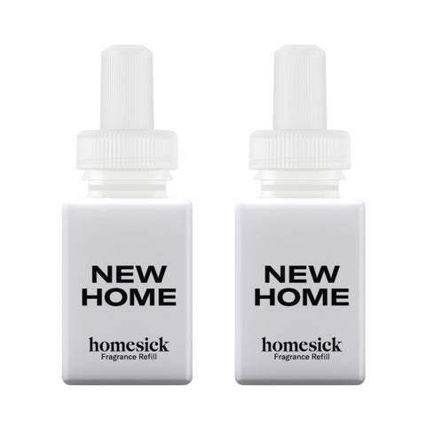 Pura Homesick Home Scent refill 2-pack front view showing easy long-lasting fragrance delivery