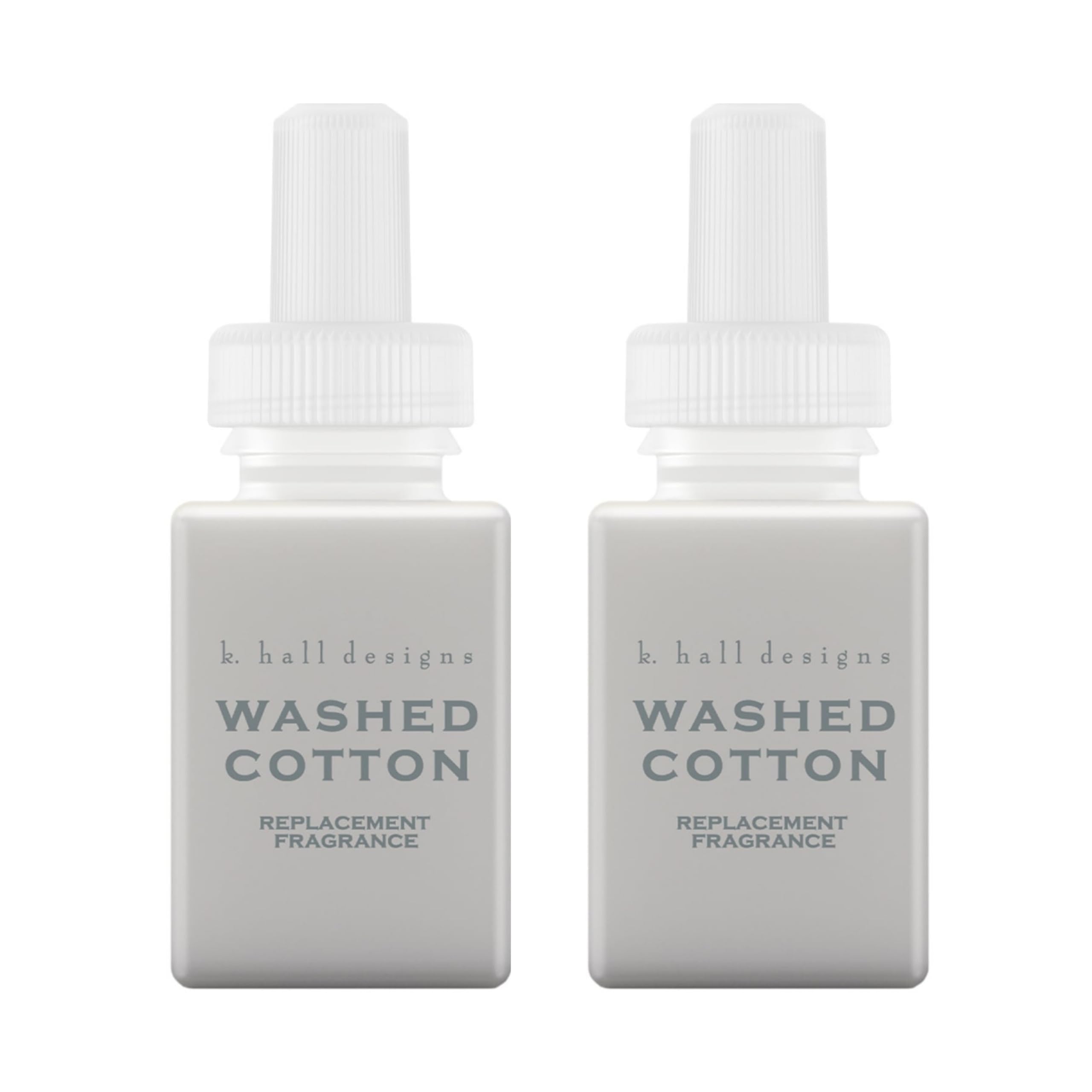 Pura K. Hall Washed Cotton refill 2-pack for long-lasting fragrance