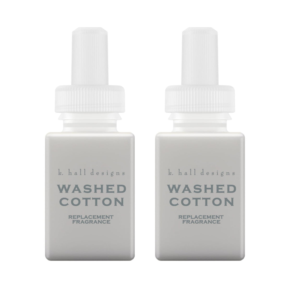 Pura K. Hall Washed Cotton refill 2-pack for long-lasting fragrance