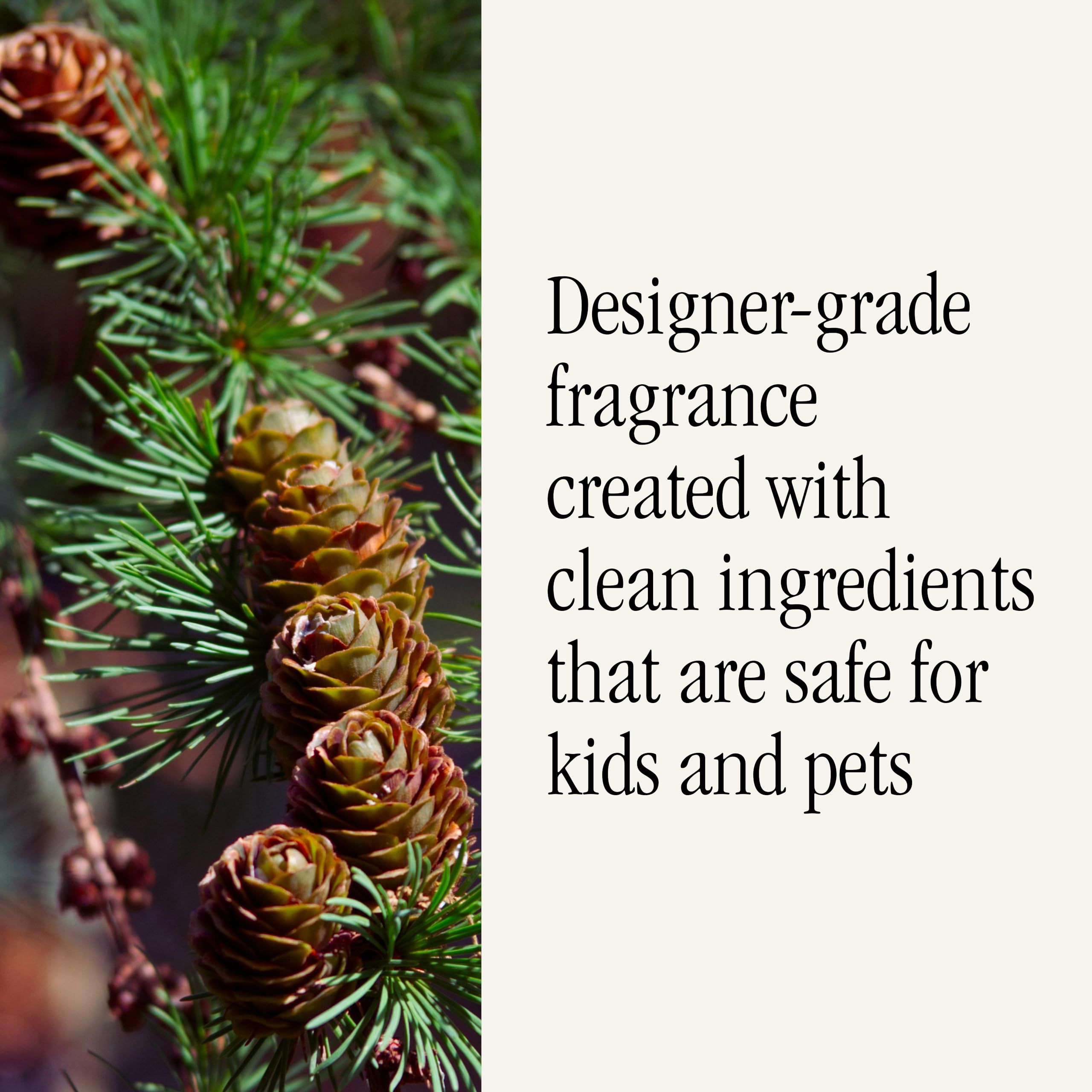 Pura long-lasting fragrance emphasizing extended scent across rooms.