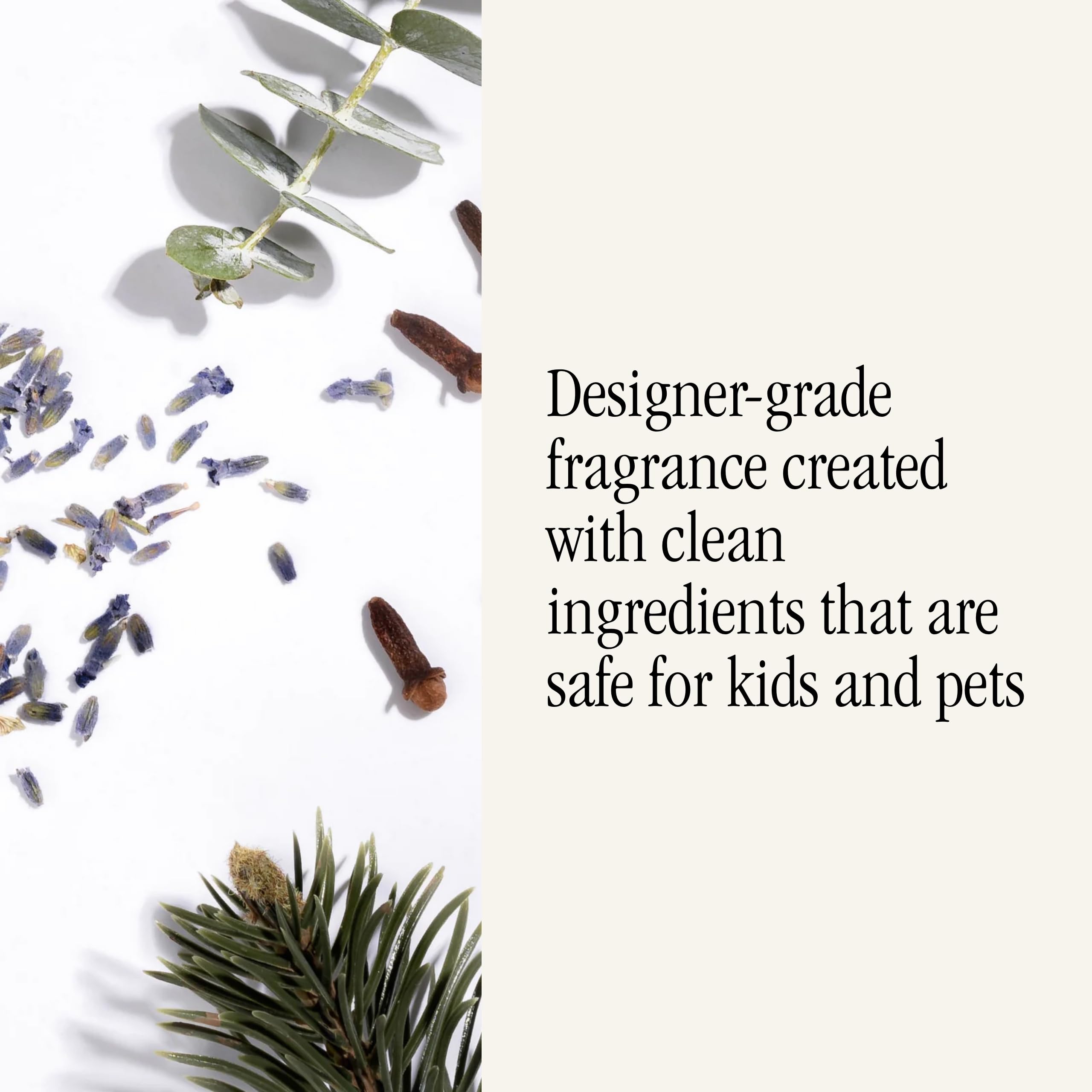 Pura long-lasting scent provides a premium aroma throughout rooms.