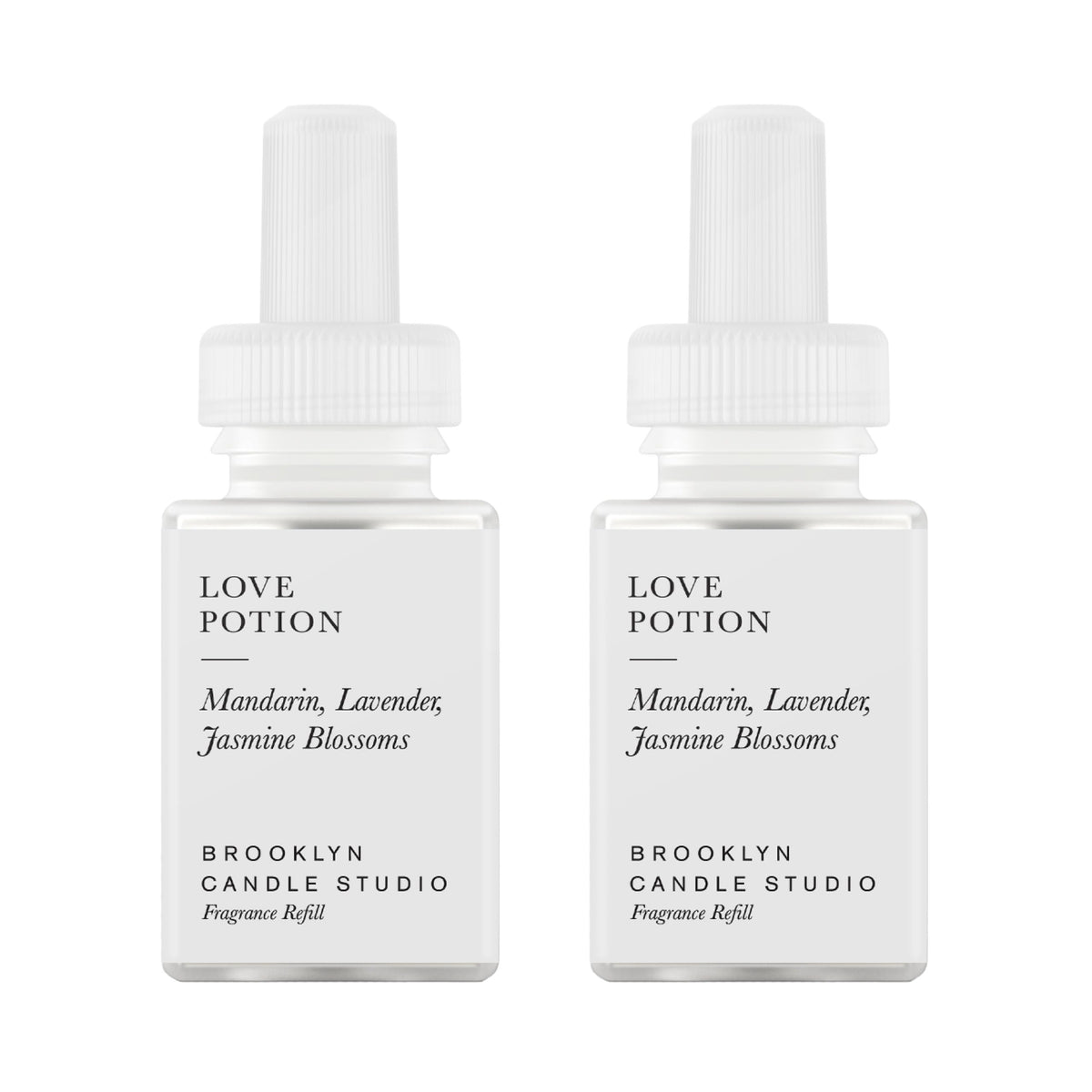 Pura Love Potion refill box showing long-lasting fragrance for smart diffusers.