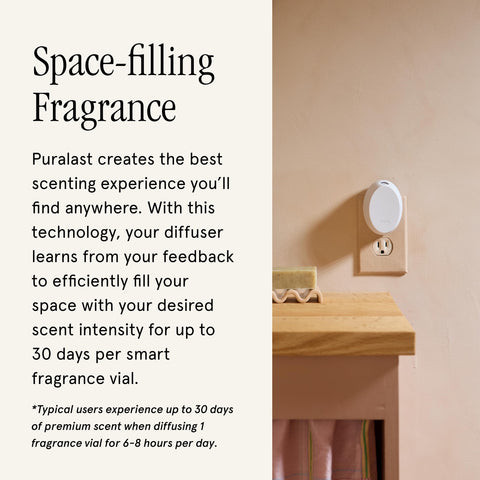 Lemon scent refill included with the Pura Mini
