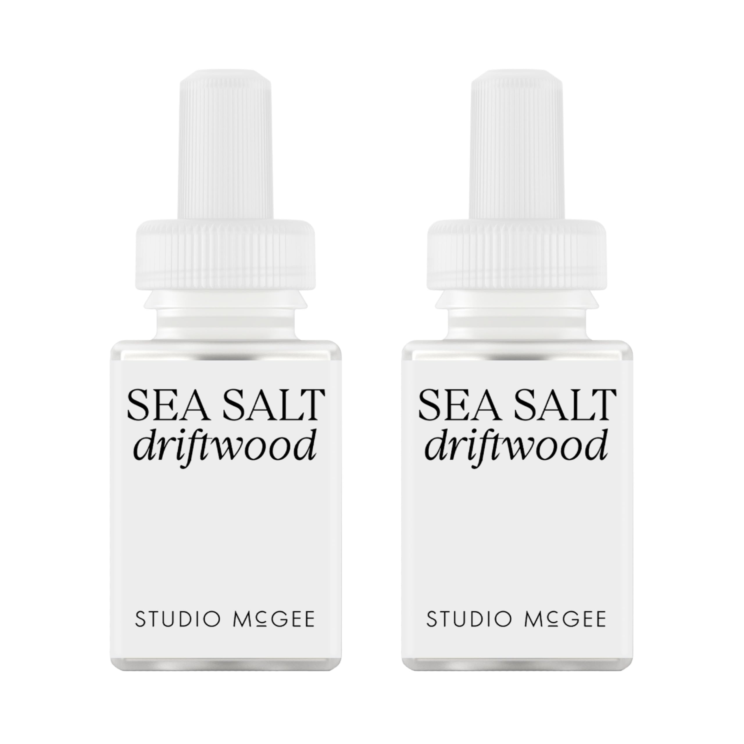 Pura Sea Salt Driftwood refill two-pack ready for quick scent swaps