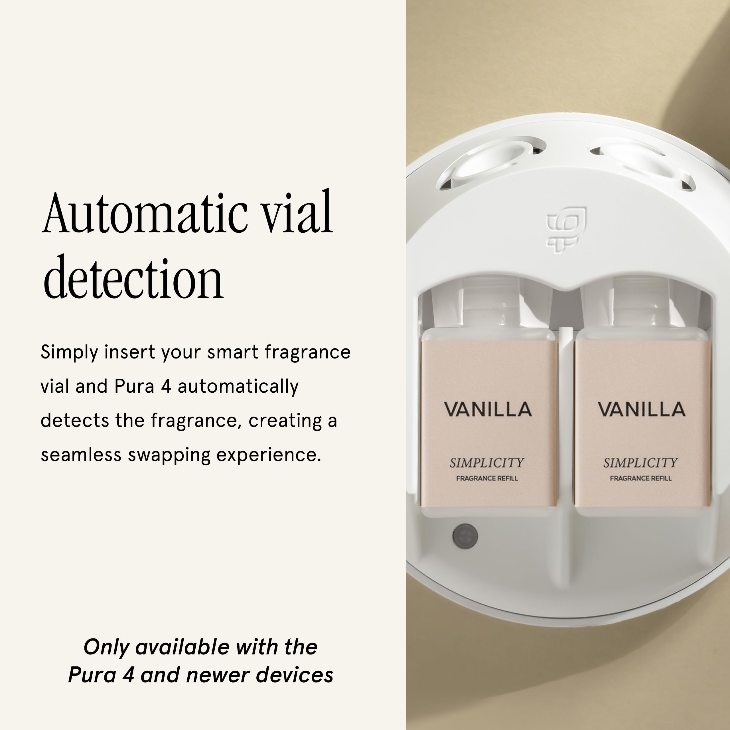 Long-lasting fragrance with Pura's smart scent tech for all-day ambiance.
